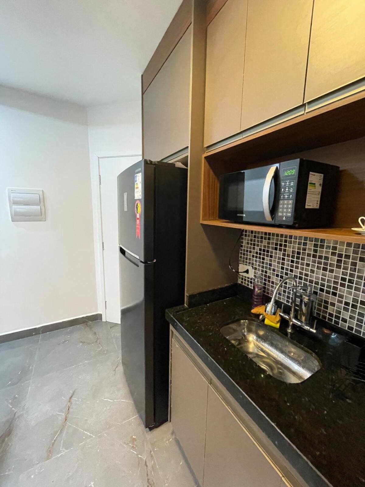 Appartamento Habitat - Predio De Frente Pro Mar Praia Grande  Esterno foto